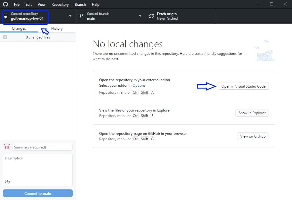 Job Done. Open in VSCode